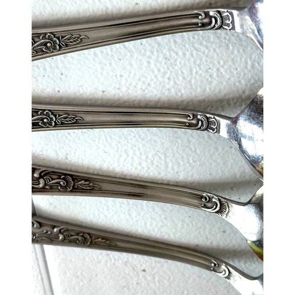 Amefa Holland Stainless Steel AFS1 Scroll Leaf Black Acc Tablespoon 8"Serving - Picture 10 of 10